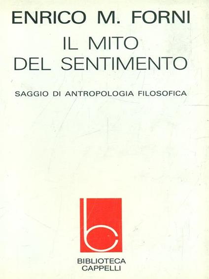 Il mito del sentimento - copertina
