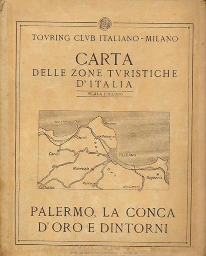 Carta delle zone turistiche d'Italia-Palermo, la conca d'oro e dintorni - copertina