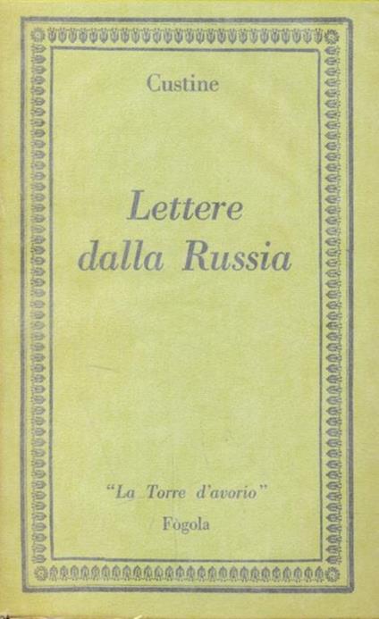 Lettere dalla Russia - copertina