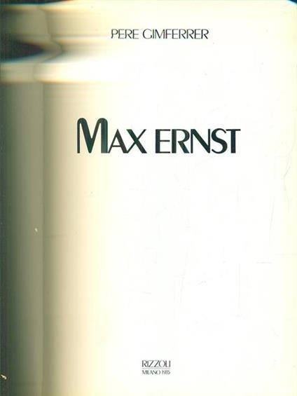Max Ernst - Pere Ginferrer - copertina