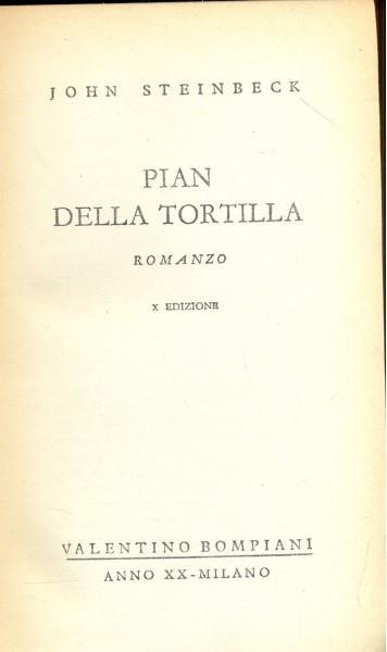Pian della tortilla - John Steinbeck - copertina