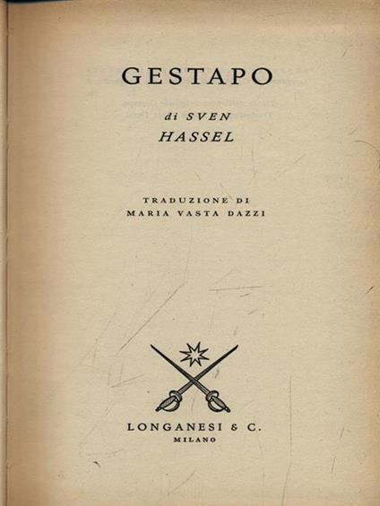 Gestapo - Sven Hassel - copertina