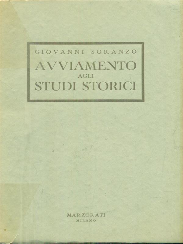 Avviamento agli studi storici
