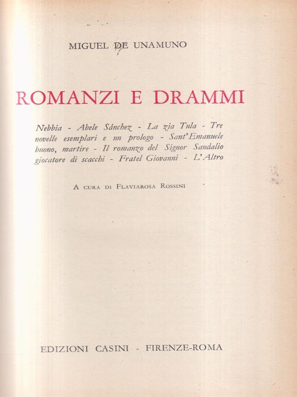 Romanzi e drammi