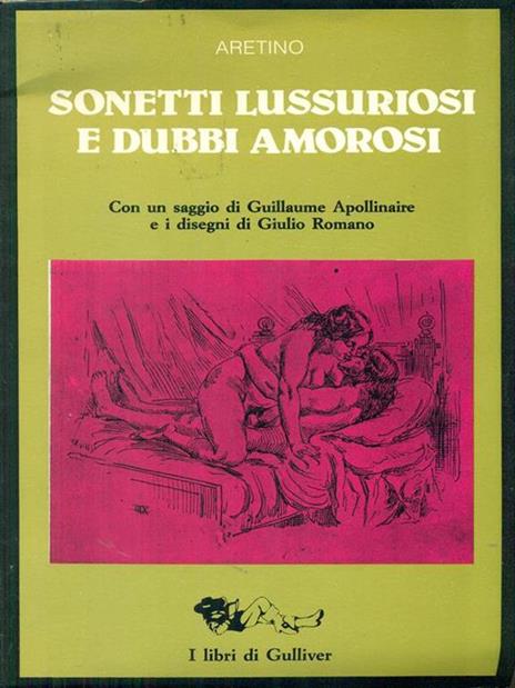 Sonetti lussuriosi e dubbi amorosi - Pietro Aretino - copertina