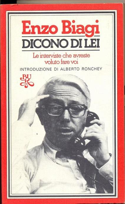 Dicono di lei - Enzo Biagi - copertina