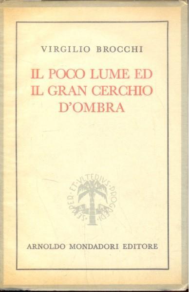 Il poco lume ed il gran cerchio d'ombra - Virgilio Brocchi - copertina