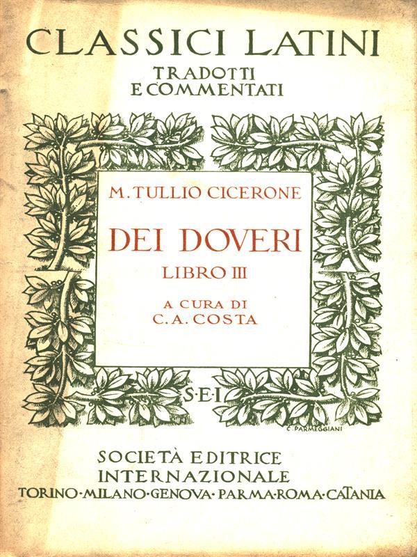Dei doveri libro III