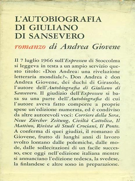 L' autobiografia di Giuliano di Sansevero - Andrea Giovene - 3