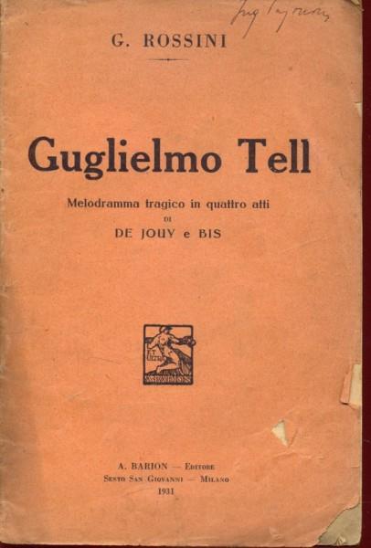Guglielmo Tell - Gioachino Rossini - copertina