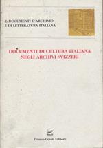 Documenti di cultura italiana negli archivi svizzeri
