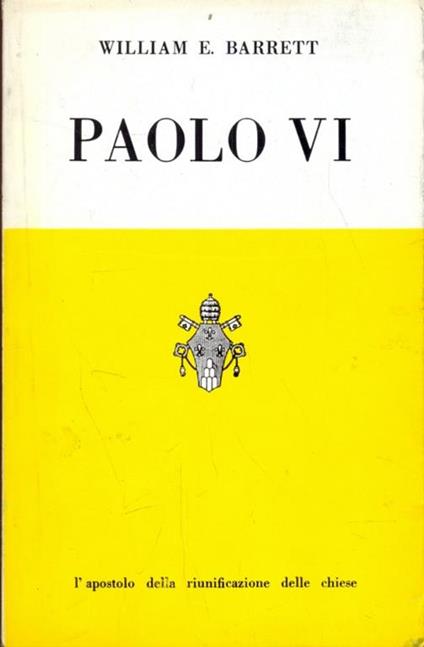 Paolo VI - William E. Barrett - copertina