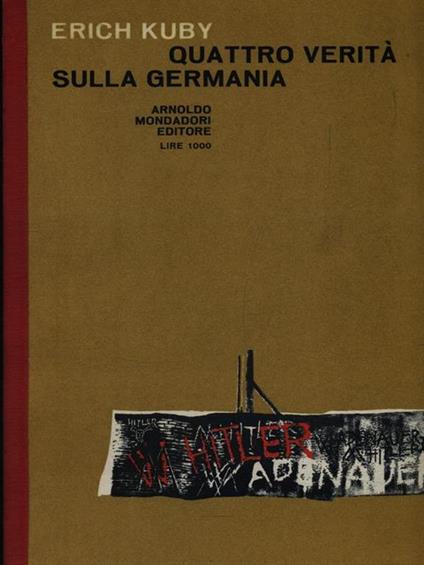 Quattro verità sulla Germania - Erich Ruby - copertina
