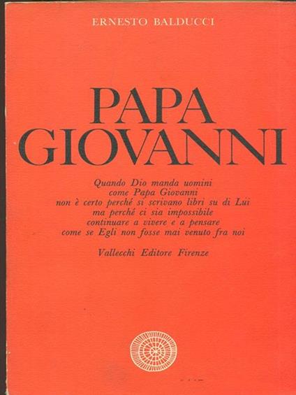 Papa Giovanni - copertina