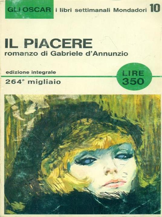 Il piacere - Gabriele D'Annunzio - copertina