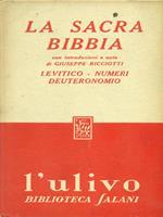La sacra bibbia levitico - numeri deuteronomio