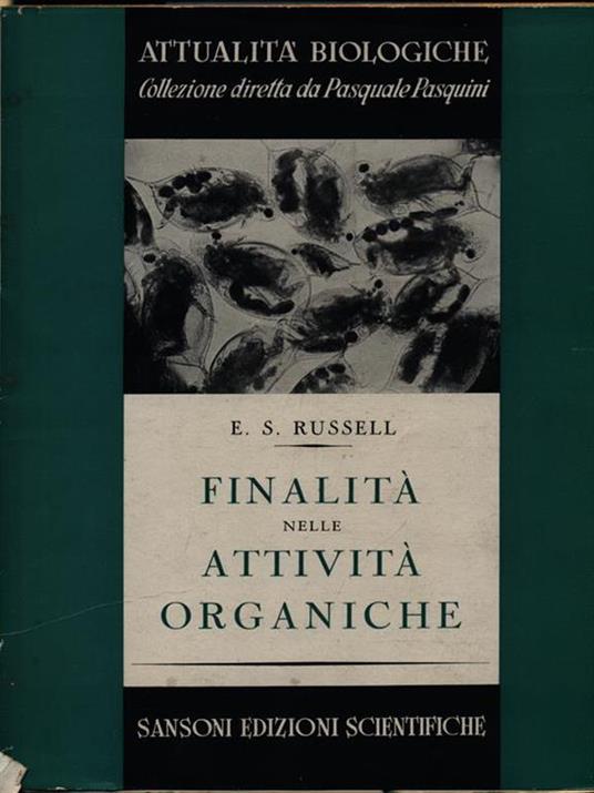 Finalità nelle attività organiche - Bertrand Russell - copertina