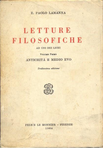 Letture filosofiche - copertina