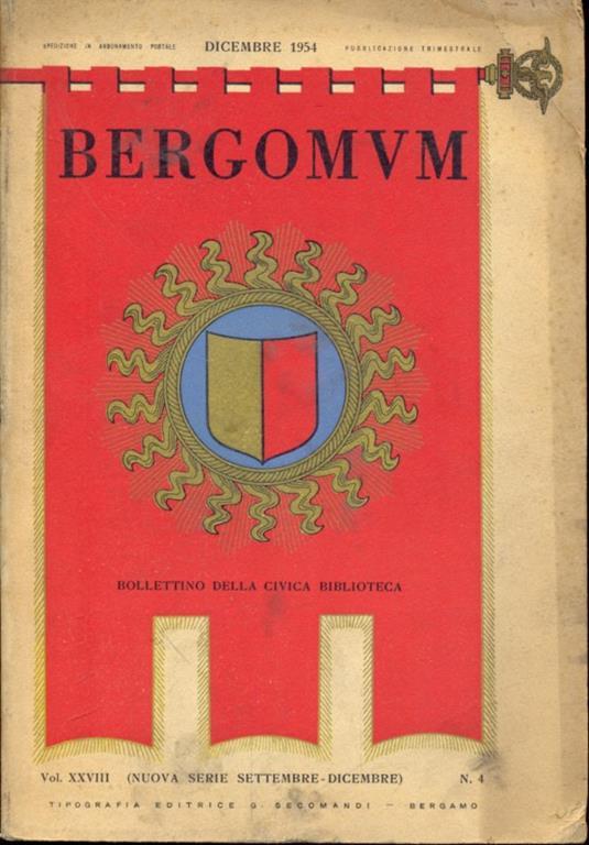 Bergomum. Bergamo città dei Mille - copertina
