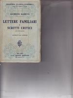 Lettere Familiari e scritti critici