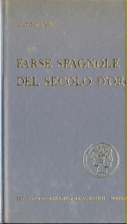 Farse spagnole del secolo d'oro - copertina