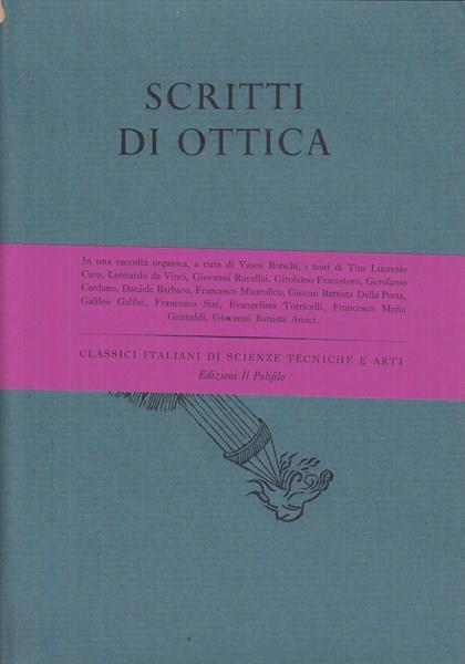 Scritti di ottica - copertina