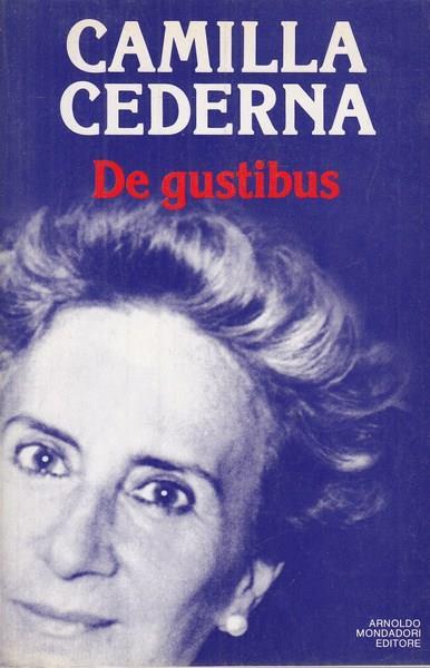 De gustibus - Camilla Cederna - copertina