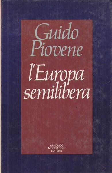Europa semilibera - Guido Piovene - copertina