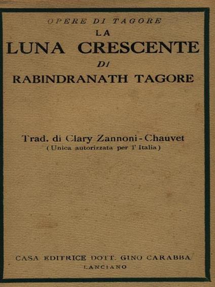 La luna crescente - Rabindranath Tagore - copertina