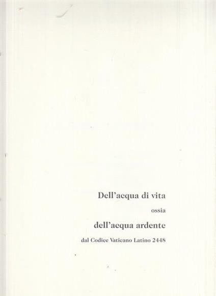 De acquavite - copertina