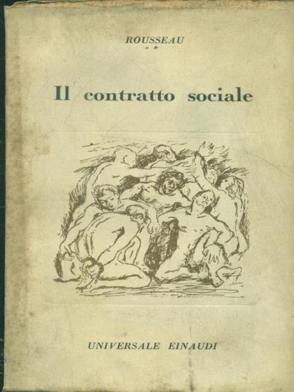 Il contratto sociale - Jean-Jacques Rousseau - copertina