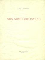 Non nominare invano