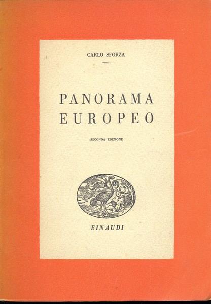 Panorama europeo - Carlo Sforza - copertina