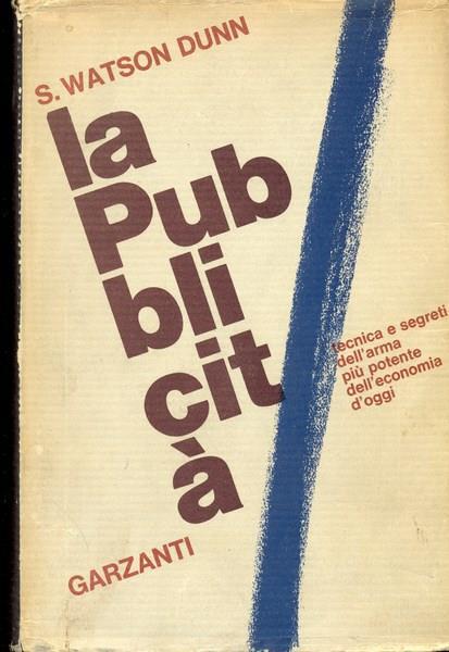 La pubblicità - S. Watson Dunn - copertina