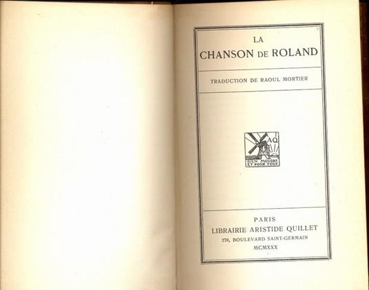 La chanson de Roland. In lingua francese - 9