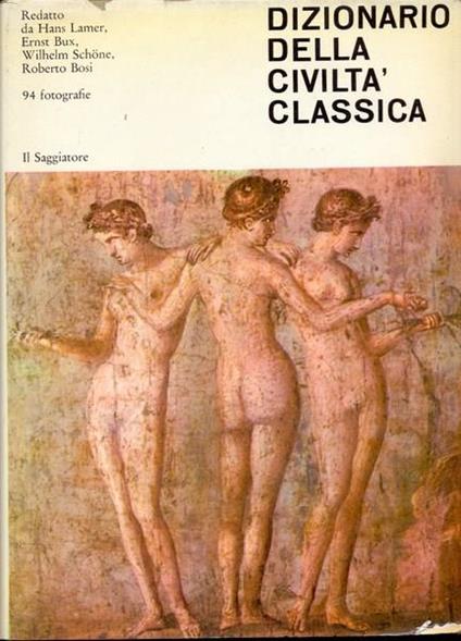 Dizionario della civiltà classica - copertina