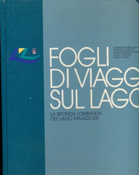 Fogli di viaggi sul lago - lingue italiana ed inglese - copertina