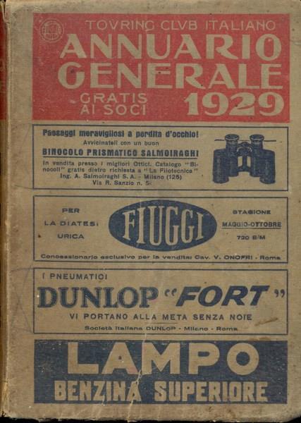 Annuario generale 1929 - copertina