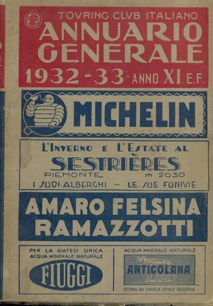 Annuario generale 1932-33 - copertina