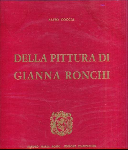 Della pittura di Gianna Ronchi - Alfio Coccia - copertina