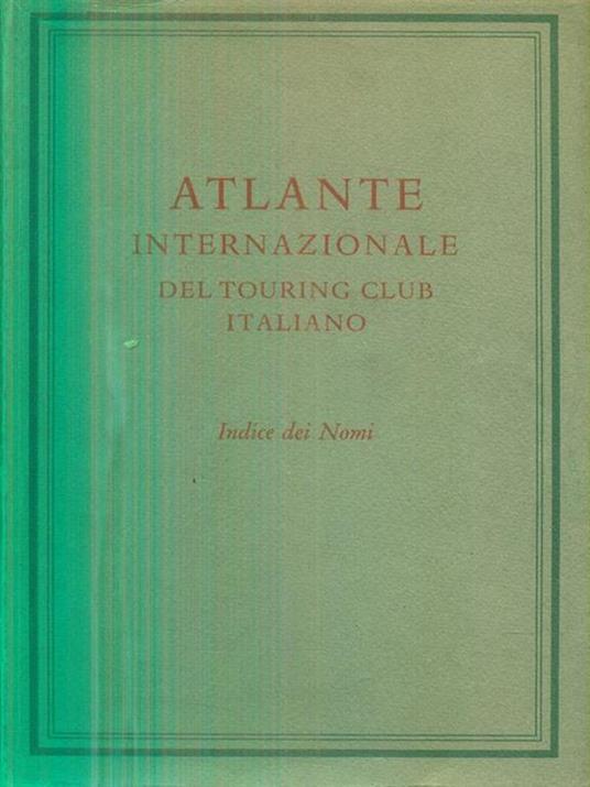 Atlante internazionale del Touring Club Italiano - copertina