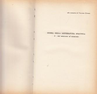 Storia della letteratura spagnola: dal settecento al novecento - Ugo Gallo - copertina