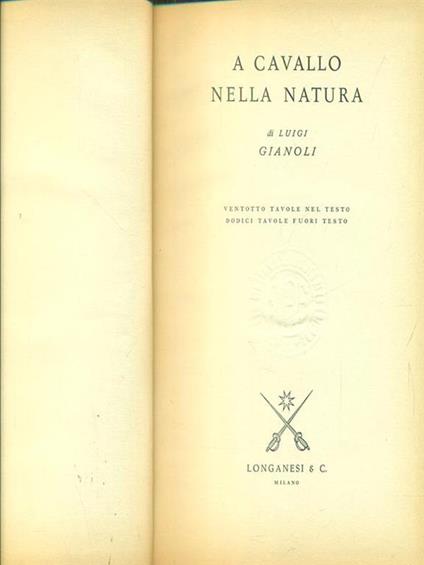 A cavallo nella natura - Luigi Gianoli - copertina