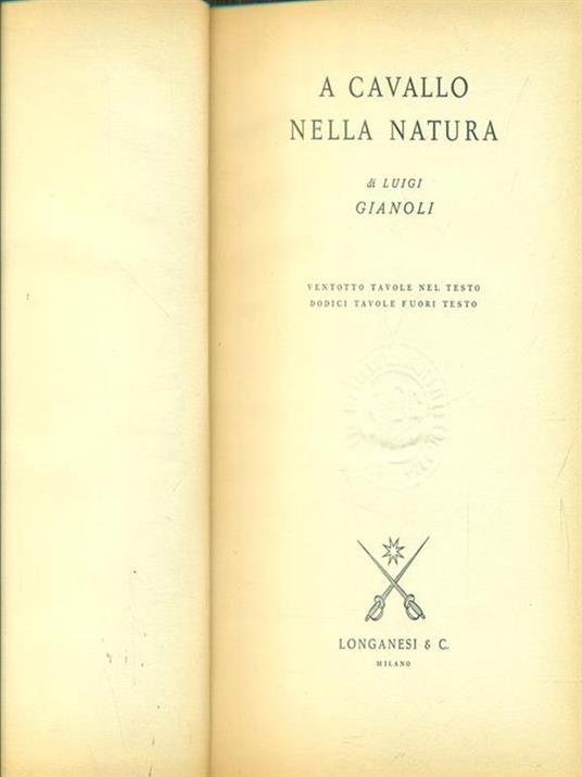 A cavallo nella natura - Luigi Gianoli - copertina
