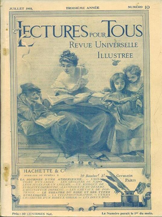Lectures pour tous. Revue universelle illustree. Rivista il lingua francese - copertina