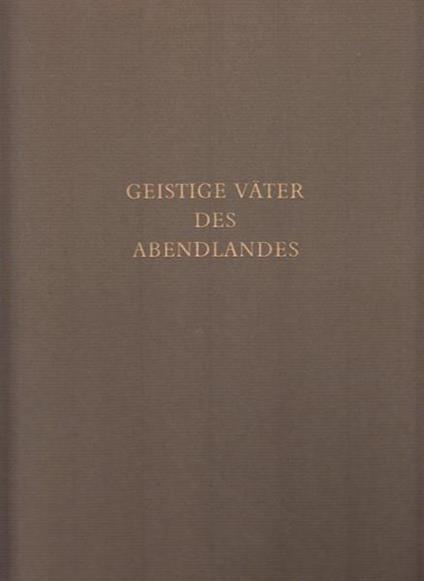 Geistige vater des abendlandes - copertina