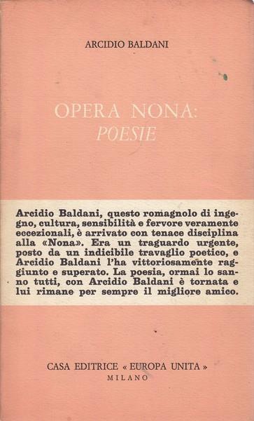 Opera Nona: poesie - Arcidio Baldani - 3