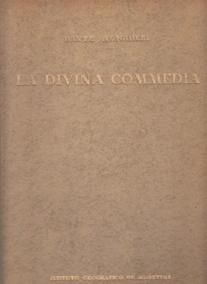 La Divina Commedia - Dante Alighieri - copertina