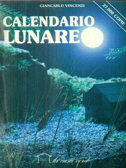 Calendario lunare - Giancarlo Vincenzi - copertina