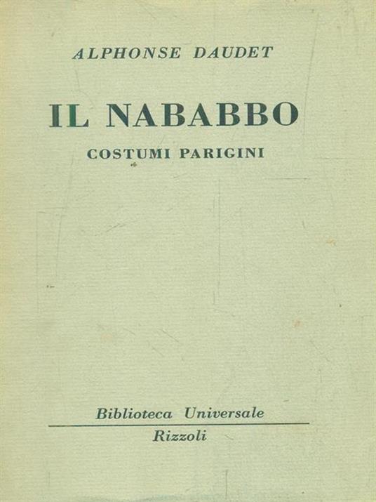 Il nababbo. Costumi parigini - Alphonse Daudet - copertina